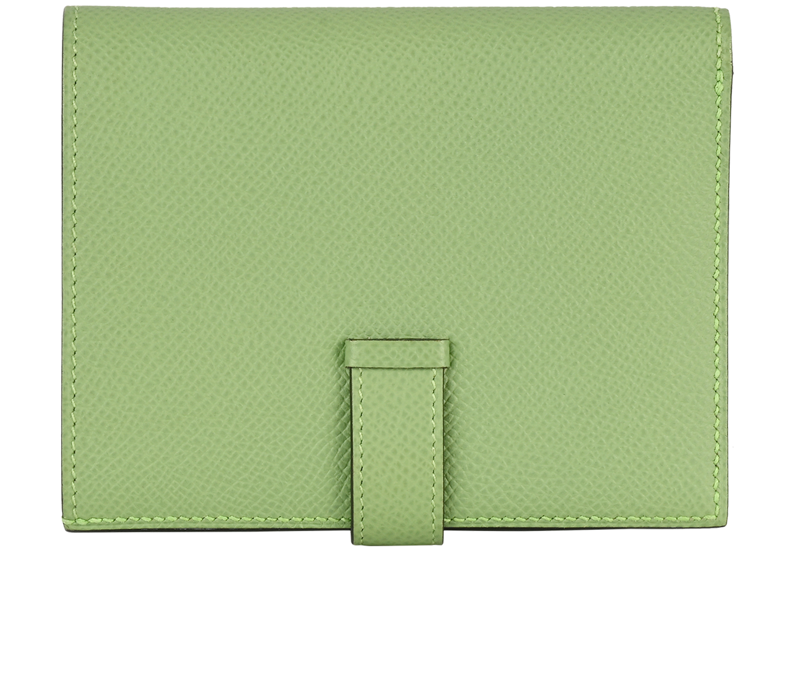 Hermes Bearn Compact Wallet, &pound;1,200, Accessories, Blue/Green, Leather, Back view